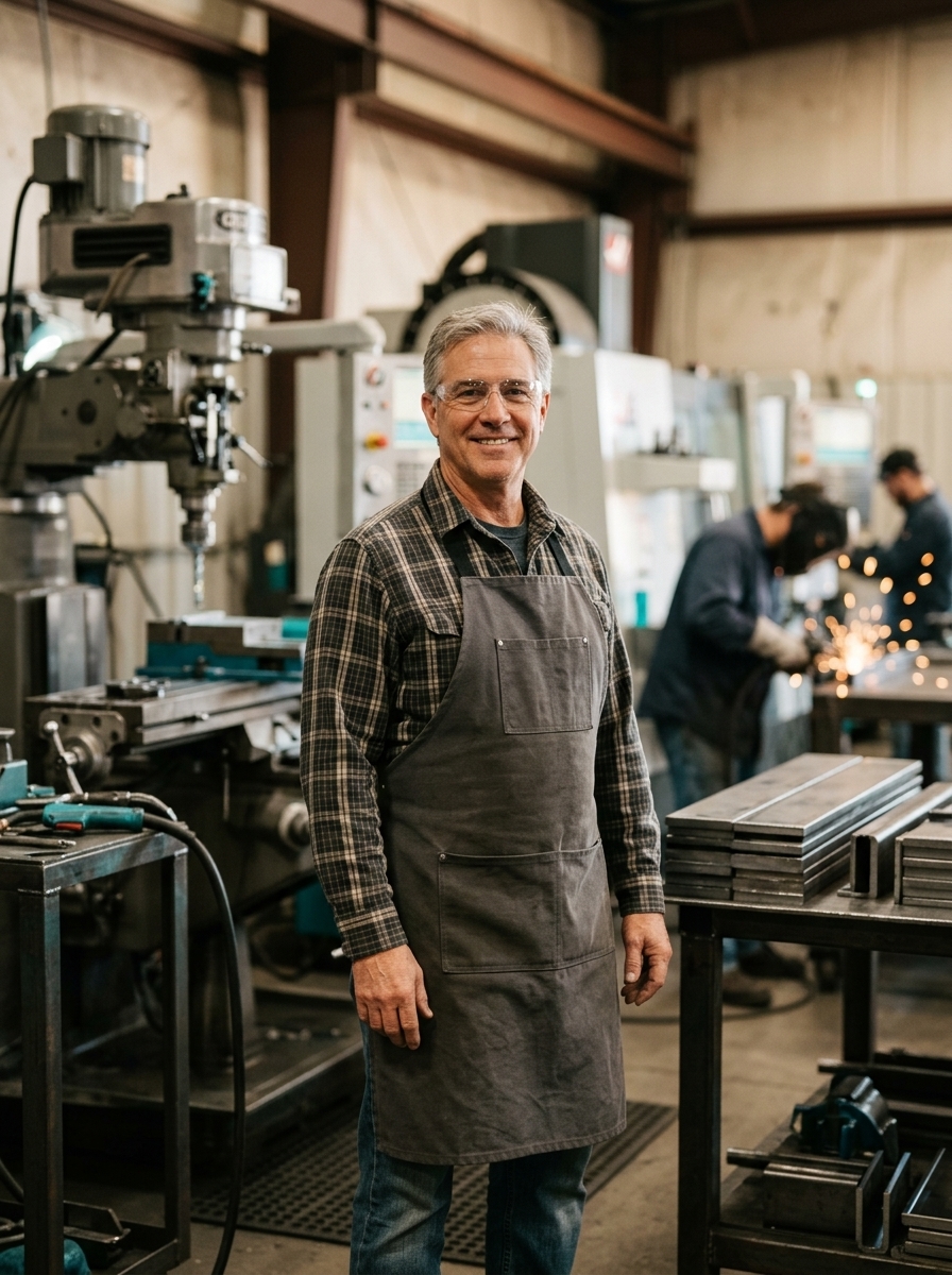 Bobby, a fabrication shop owner who runs on Coeffection